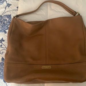 Brown Coach Hobo style bag